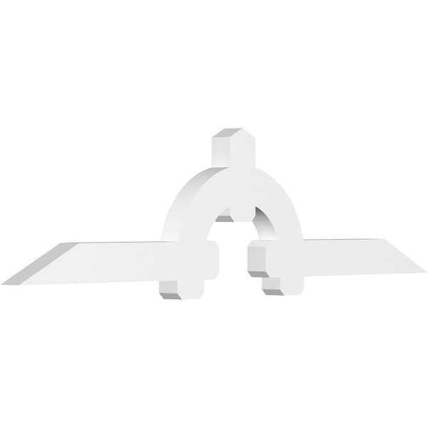 Ekena Millwork Ericson Architectural Grade PVC Gable Bracket, 96"W x 24"H x 4"D x 6"F, 6/12 Pitch GBP096X24X0406ERI00 - main